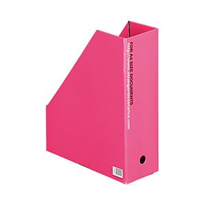 (業務用セット) エトランジェ・ディ・コスタリカ ボックスファイル(A4タテ) ピンク 【×10セット】 商品写真