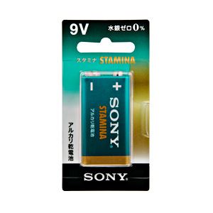 （業務用セット） ソニー アルカリ乾電池 スタミナ 9V形 1個 【×10セット】 - 拡大画像