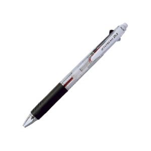 （業務用セット） ジェットストリーム 多機能ペン 0.7mm 軸色：透明 インク：黒・赤+シャープペン 【×10セット】 - 拡大画像