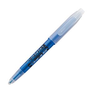 （業務用セット） ツイン蛍光ペン ブルー 1箱（10本） 【×10セット】 - 拡大画像
