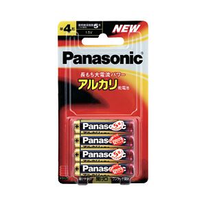 (業務用セット) パナソニック アルカリ乾電池 単4形 1パック(4本) 【×5セット】 商品画像