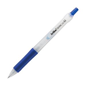（業務用セット） ノック式ゲルボールペン ボール径：0.5mm 青 1箱（10本） 【×5セット】 - 拡大画像