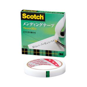 （業務用セット） スコッチ メンディングテープ 大巻 （1.5cm×50m） 【×5セット】 - 拡大画像