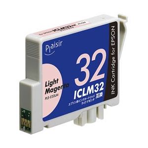 （業務用セット） エプソン（EPSON） インクカートリッジ ライトマゼンタ 汎用 ICLM32対応 単位：1個 【×5セット】 - 拡大画像