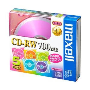(業務用セット) 日立マクセル CD-RW 700MB 個別ケース 5枚入 【×5セット】 商品画像