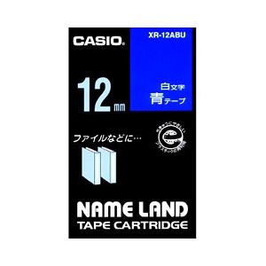 （業務用セット） カシオ（CASIO） ネームランド エコテープカートリッジ 青に白文字 12mm  【×10セット】 - 拡大画像