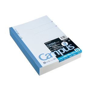 （業務用セット） コクヨ キャンパスノート パック売 セミB5・B罫（6mm）・1パック（30枚×10冊） 【×5セット】 - 拡大画像