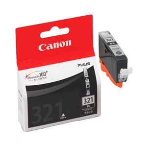 （業務用セット） キヤノン（Canon） インクカートリッジ ブラック 型番：BCI-321BK 単位：1個 【×3セット】 - 拡大画像