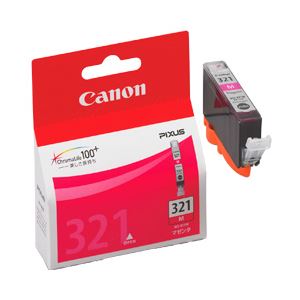 （業務用セット） キヤノン（Canon） インクカートリッジ マゼンタ 型番：BCI-321M 単位：1個 【×3セット】 - 拡大画像