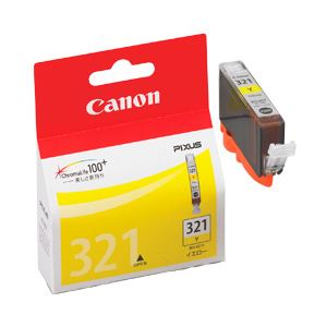 （業務用セット） キヤノン（Canon） インクカートリッジ イエロー 型番：BCI-321Y 単位：1個 【×3セット】 - 拡大画像
