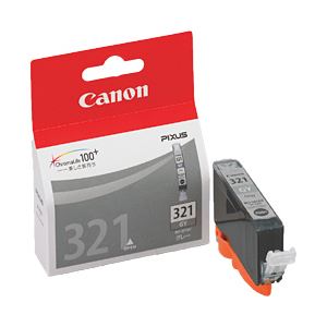 （業務用セット） キヤノン（Canon） インクカートリッジ グレー 型番：BCI-321GY 単位：1個 【×3セット】 - 拡大画像