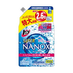 （業務用セット） ライオン スーパーNANOX 詰替 大容量 1パック（950g） 【×3セット】 - 拡大画像