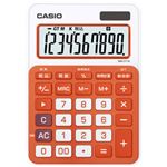 （業務用セット） カシオ（CASIO） カラフル電卓 フレッシュオレンジ 10桁 縦14.9×横10.4×厚さ2.2cm MW-C11A-RG-N 1個 【×3セット】