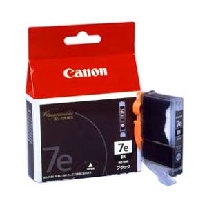 （業務用セット） キヤノン（Canon） インクカートリッジ ブラック 型番： BCI-7eBK 単位：1個 【×3セット】 - 拡大画像