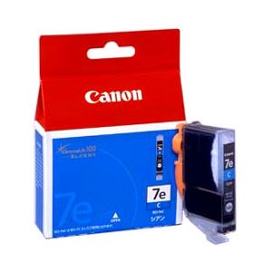 （業務用セット） キヤノン（Canon） インクカートリッジ シアン 型番：BCI-7eC 単位：1個 【×3セット】 - 拡大画像