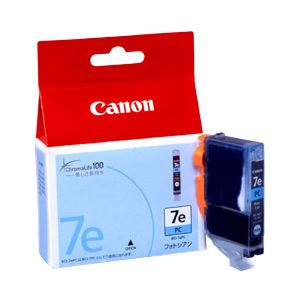 （業務用セット） キヤノン（Canon） インクカートリッジ 色：フォトシアン 型番：BCI-7ePC 単位：1個 【×3セット】 - 拡大画像