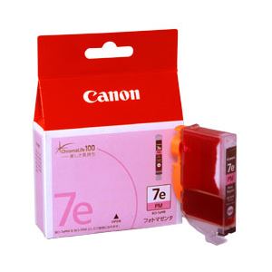（業務用セット） キヤノン（Canon） インクカートリッジ 色：フォトマゼンタ 型番：BCI-7ePM 単位：1個 【×3セット】 - 拡大画像