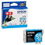 （業務用セット） エプソン（EPSON） インクカートリッジ シアン 純正 型番：ICC59 単位：1個 【×3セット】