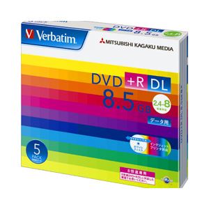 （業務用セット） 三菱電機 データ用DVD+R ダブルレイヤー 8.5GB ホワイトレーベル 個別ケース 5枚入 【×3セット】