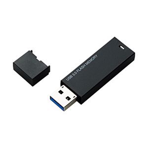 （業務用セット） エレコム（ELECOM） USB3.0メモリ 8GB MF-MSU3A08G ブラック 1個 【×3セット】 - 拡大画像