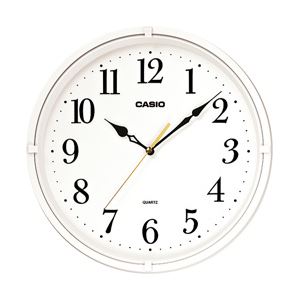 （業務用セット） カシオ（CASIO） 壁掛け時計 ホワイト IQ-88-7JF 1台 【×3セット】 - 拡大画像