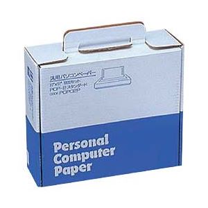 （業務用セット） トッパンフォームズ パソコンペーパー W10×D11 罫線入右ミシン目入 1箱（1000枚） 【×3セット】 - 拡大画像