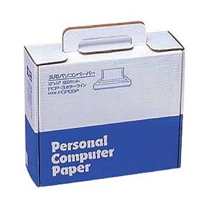 (業務用セット) トッパンフォームズ パソコンペーパー W10×D11 カラーライン入右ミシン目入 1箱(1000枚) 【×3セット】 商品画像