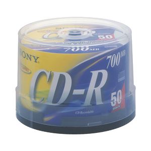 (業務用セット) ソニー CD-R 700MB ブランドレーベル スピンドルケース 50枚入 【×3セット】 商品画像