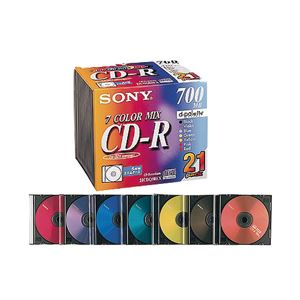 （業務用セット） ソニー 個別ケース入 CD-R 21枚 型番：21CDQ80EX 【×3セット】 - 拡大画像