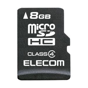（業務用セット） エレコム（ELECOM） microSDカード 8GB class4 1枚 型番：MF-MSD008GC4／H 【×3セット】 - 拡大画像