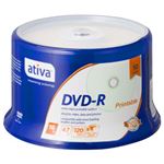 （業務用セット） ativa データ用DVD-R 4.7GB ホワイトレーベル スピンドルケース 50枚入 【×2セット】