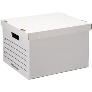 Office Depot ストレージボックス 10個 型番：STRBRWHITE10P