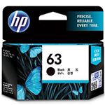 HP 純正インクカートリッジ F6U62AA（HP63） ブラック 単位：1個