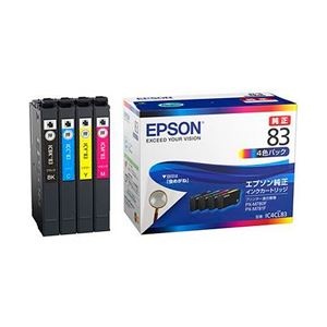 EPSON 純正インクカートリッジ 4色 IC4CL83 1パック（4色）