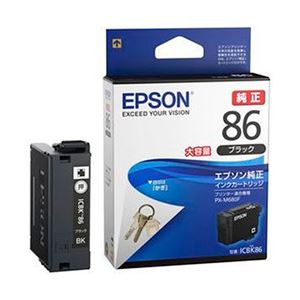 EPSON 純正インクカートリッジ 大容量ブラック ICBK86 1個