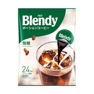 AGF ブレンディ ポーションコーヒー 無糖 18g×24個