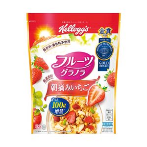 日本ケロッグ フルーツグラノラ朝摘みいちご 1袋（600g）