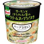 （まとめ）味の素 クノール スープDELI サーモンとほうれん草のクリームスープパスタ 1箱(6個)【×5セット】