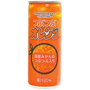 サッポロウエシマコーヒー つぶつぶオレンジ 250ml 1箱(30本)