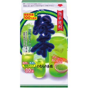 （まとめ）のむらの茶園 緑茶ティーバッグ【×20セット】