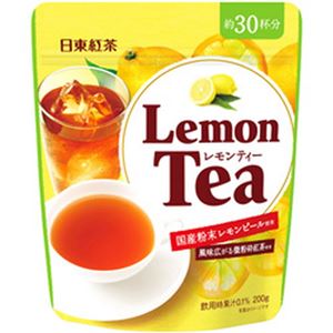 （まとめ）日東紅茶 インスタントティー  レモンティー  1袋(200g)【×10セット】