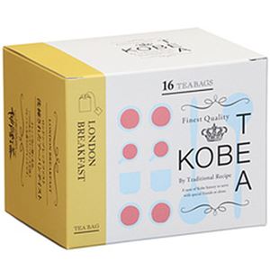 （まとめ）神戸紅茶 生紅茶 ロンドンブレックファスト 1箱(16袋)【×10セット】