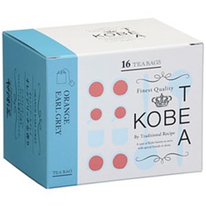 （まとめ）神戸紅茶 生紅茶 オレンジアールグレイ 1箱(16袋)【×10セット】
