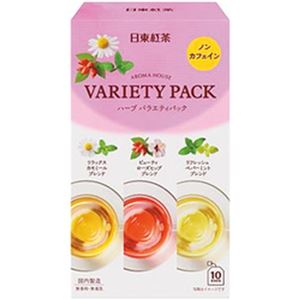 （まとめ）日東紅茶 アロマハウス バラエティパック 1箱(10袋)【×10セット】