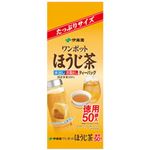 （まとめ）伊藤園 ワンポットほうじ茶ティーバッグ 1パック(3.5g×50袋)【×10セット】