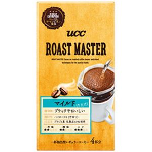 （まとめ）UCC ROASTMASTER ドリップコーヒー マイルド 1パック(4袋)【×20セット】