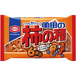 （まとめ）亀田製菓 亀田の柿の種    1袋(6パック・200g)【×10セット】