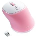 （まとめ）ナカバヤシ 無線3ボタンBlueLEDマウス Pastel GEL ピンク MUS-RKT158P 1個【×2セット】