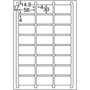 （まとめ）スリーエムジャパン エーワン  ラベルシール[プリンタ兼用]A4 四辺余白付角丸 ホワイト 1パック(24面 1片サイズ:56×30mm 22シート入) 72424【×5セット】