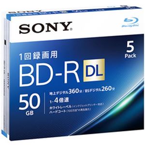 （まとめ）ソニー ブルーレイディスクBD-R 5BNR2VJPS4 1パック(5枚)【×2セット】